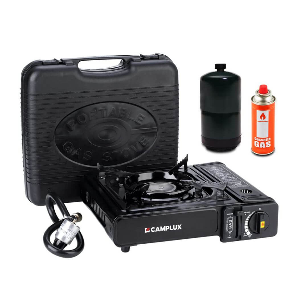 Camplux Dual Fuel Propane Butane Stove with Carrying Case Portable Camping Stoves with CSA Certification