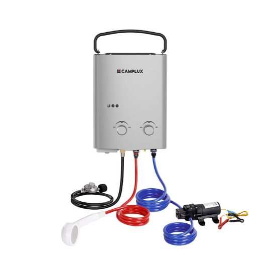 Chauffe-eau portatif hors réseau au propane Camplux pour camping-car, remorque et camping-car - Argent