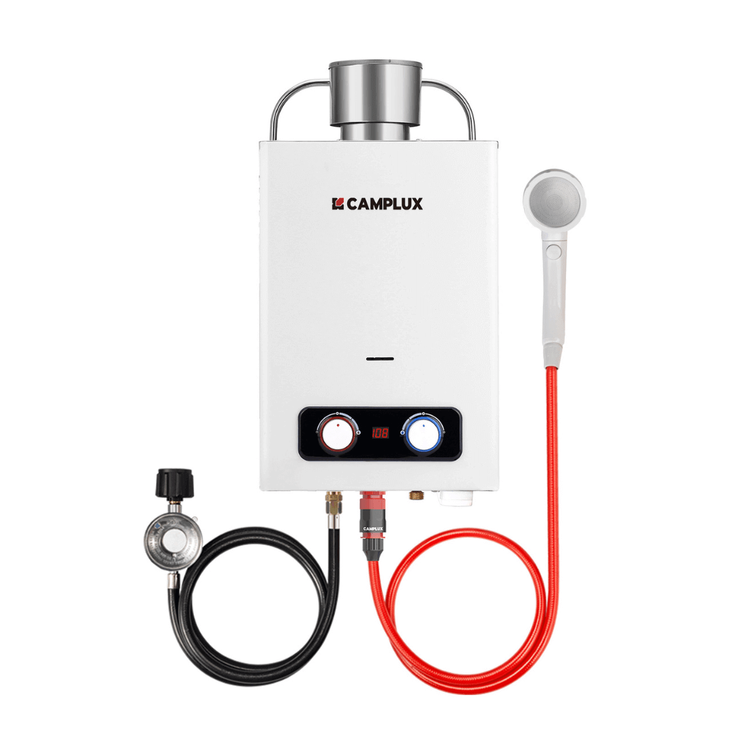 Chauffe-eau Portable Sans Réservoir De 12 L - Chauffe-eau Au Gaz GPL Instantane Chauffe Eau Instantane Au Propane Avec Pommeau De Douche Pour La Maison Et Lexterieur
