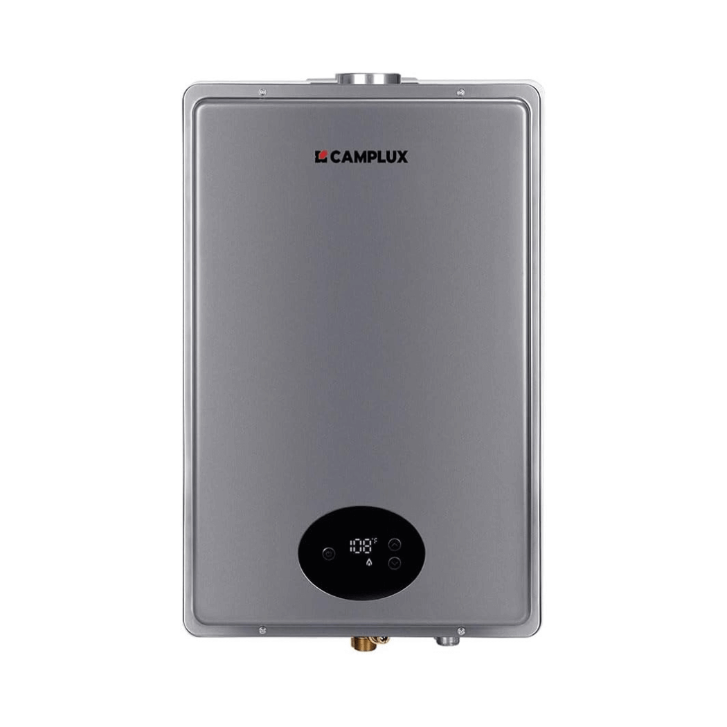 Chauffe-eau à gaz instantané sans réservoir d'intérieur Camplux 5,28 GPM | Gris