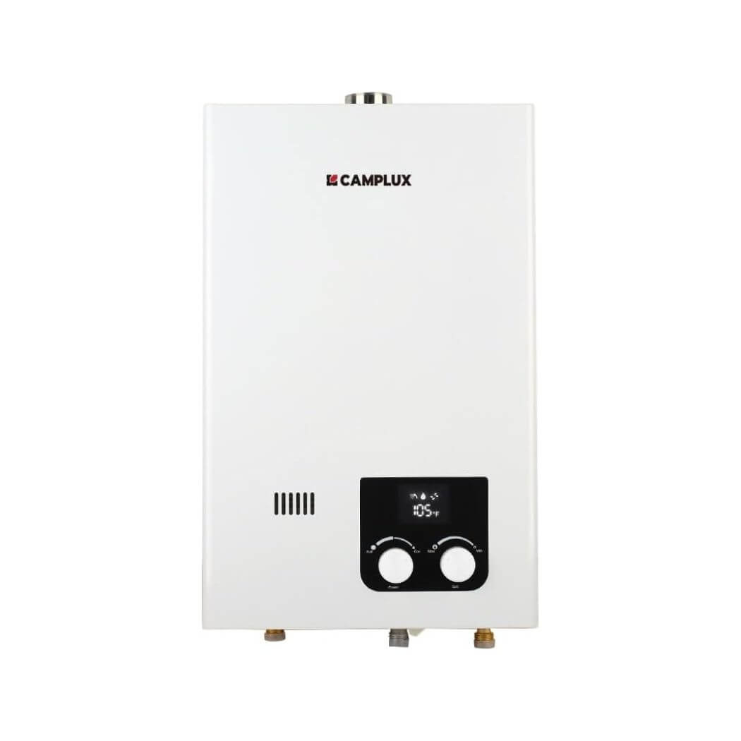 Chauffe-eau à gaz instantané sans réservoir d'intérieur Camplux 2,64 GPM | Blanc