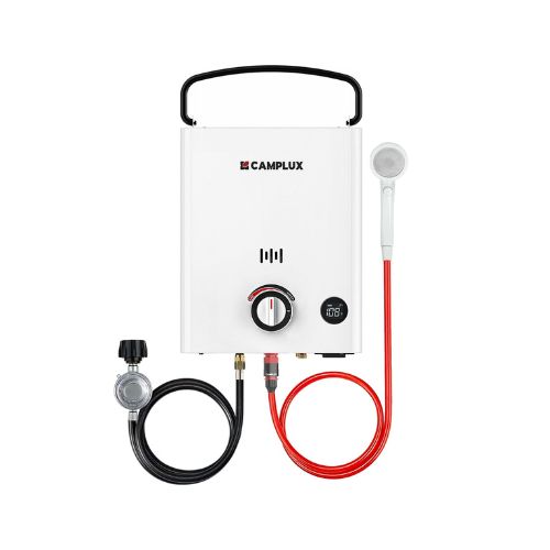 CAMPLUX First F5 Portable 1.32 GPM, 34,000 BTU Outdoor Propane Tankless Water Heater