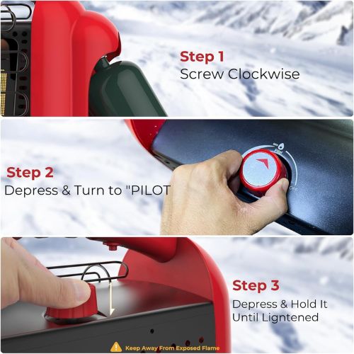 Camplux Portable Propane Heater BH1501R 12000 BTU