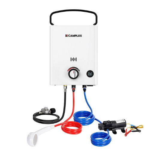 camp lux Camplux First F5 Pro LPG Camping Water Heater Pump Kit