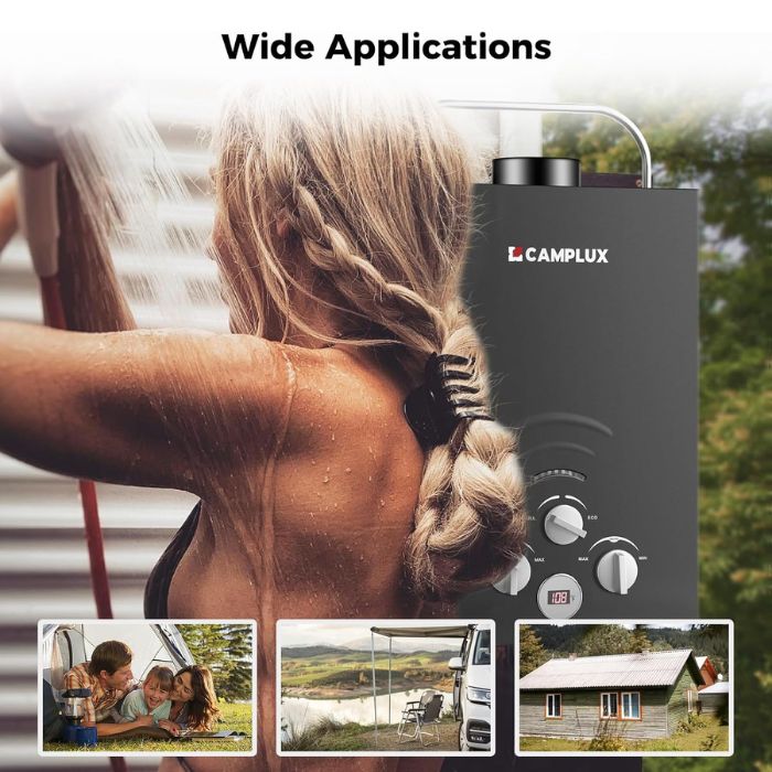 Camplux BW158B Camping Water Heater Propane