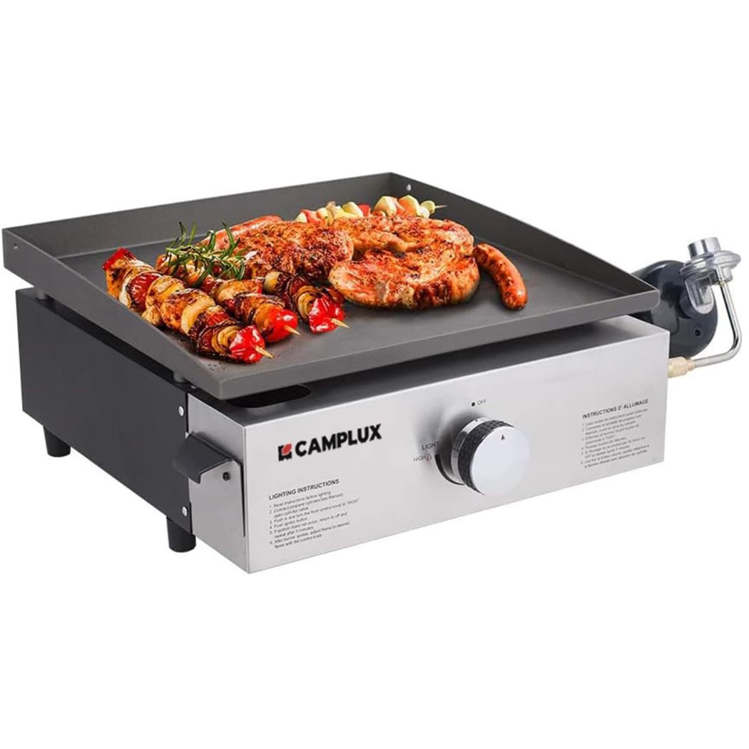 Camplux Plaques de cuisson portatives d'extérieur pour camping-car, camping et hayon - 17 pouces 13 000 BTU