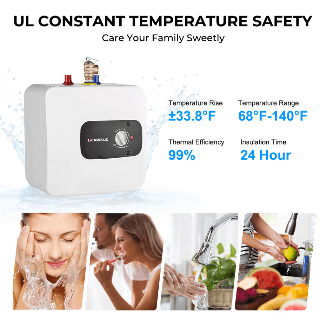 Chauffe-eau électrique à mini réservoir Camplux 120 V - 4,0 gallons