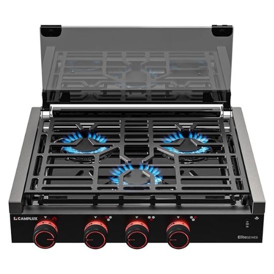 CAMPLUX RV Stove 3 Burners 21,000 BTU, 21 Inches Propane RV Cooktop Elite