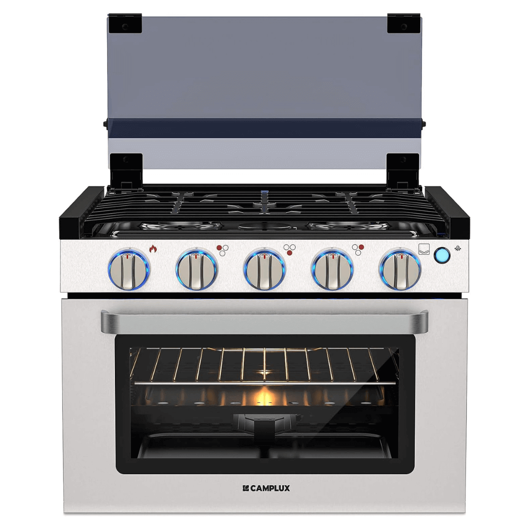 Camplux RV Stove Gas Range Oven w/ Burners Cooktop 17 Inches CLASSIC
