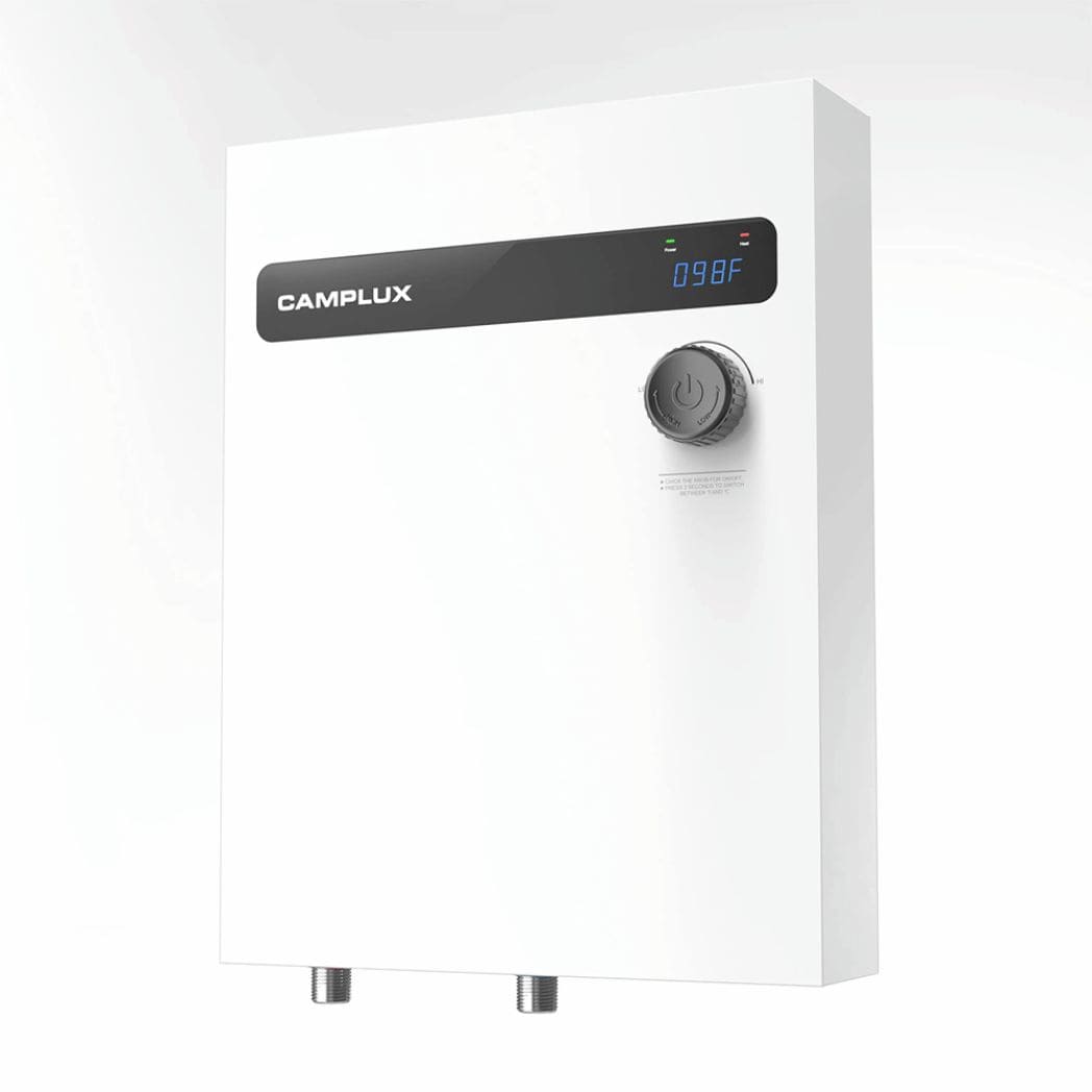 Camplux 27kW electric tankless water heater receives first discount to $350  ($50 off)