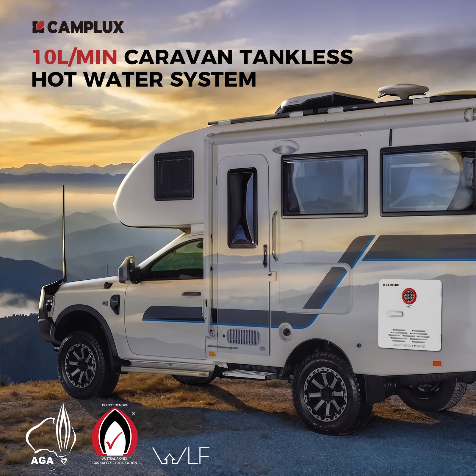 Camplux 2.64 GPM RV Water Heater 65,000 BTU Classic Line