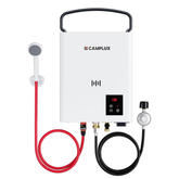 CAMPLUX F5 Ultra Thermostatic Portable Propane Water Heater, 1.32 GPM Camping Hot Water System