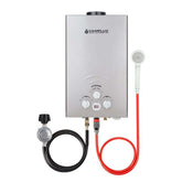 Compact grey water heater by Camplux - 2.11gpm for efficient heating.