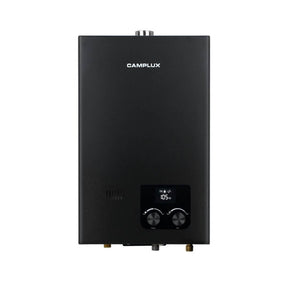 Camplux black indoor water heater, 2.64GPM, available