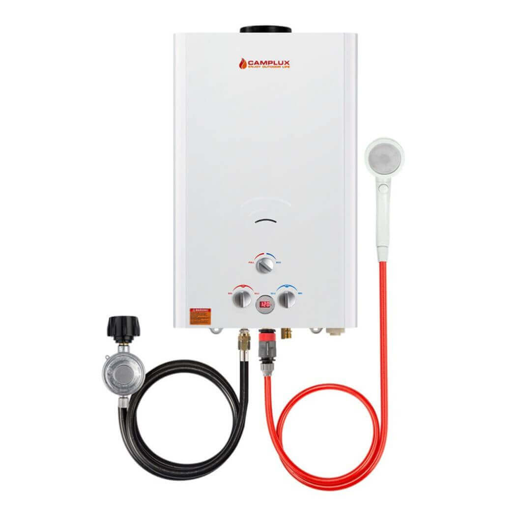 Best portable water heater for home use: Compact and efficient, this portable heater provides hot water on the go. Perfect for camping or emergencies.