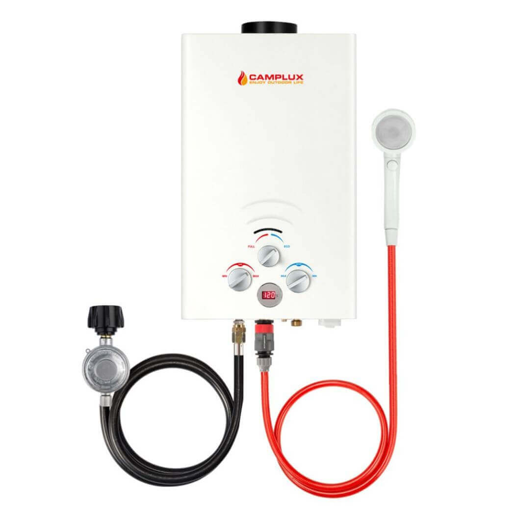 Best portable water heater for home use: Compact and efficient, this portable heater provides hot water on the go.