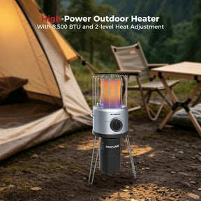Camplux Nano Air 2, Portable Compact Design for Camping and Patio, Outdoor Propane Heater, Easy Setup