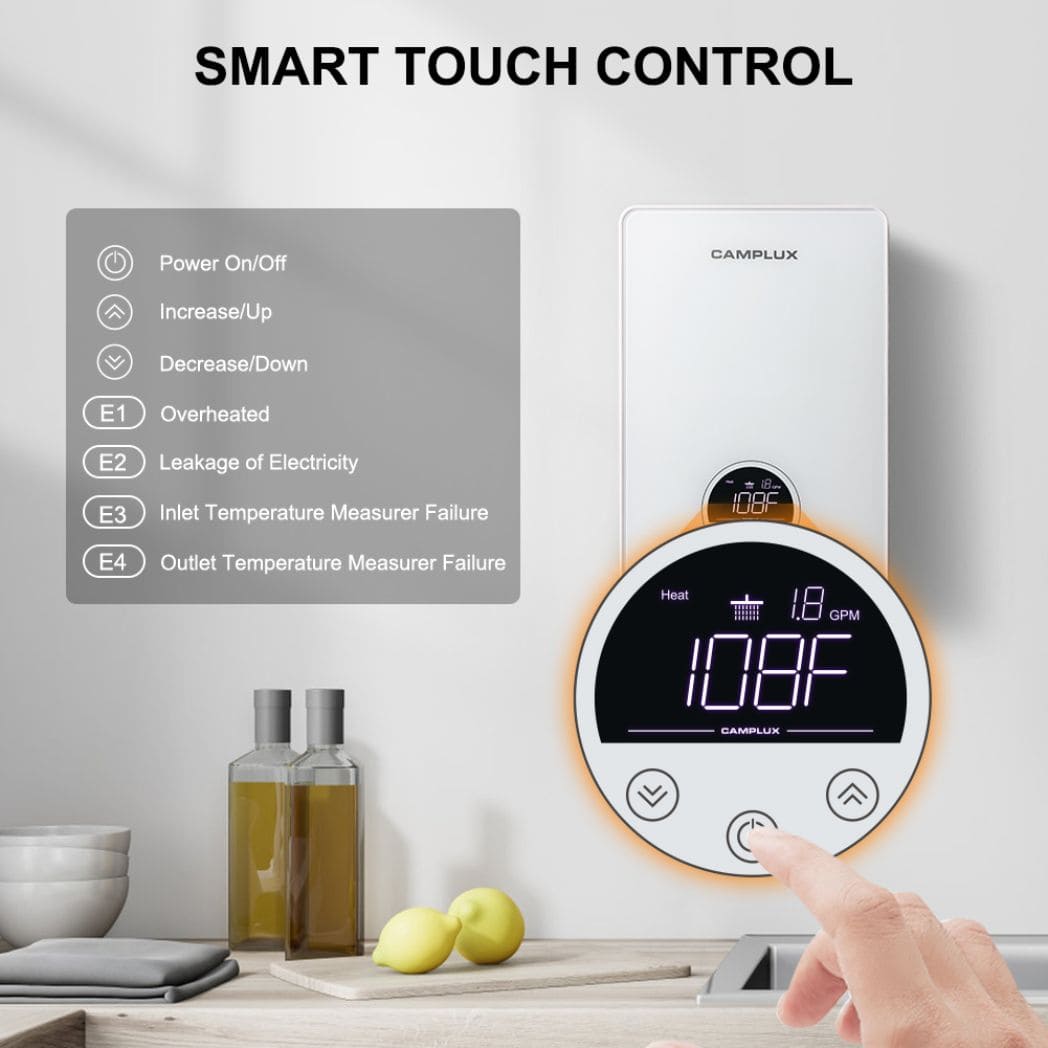 Smart touch control: A sleek device with a touch-sensitive interface, allowing easy and intuitive control of various functions.