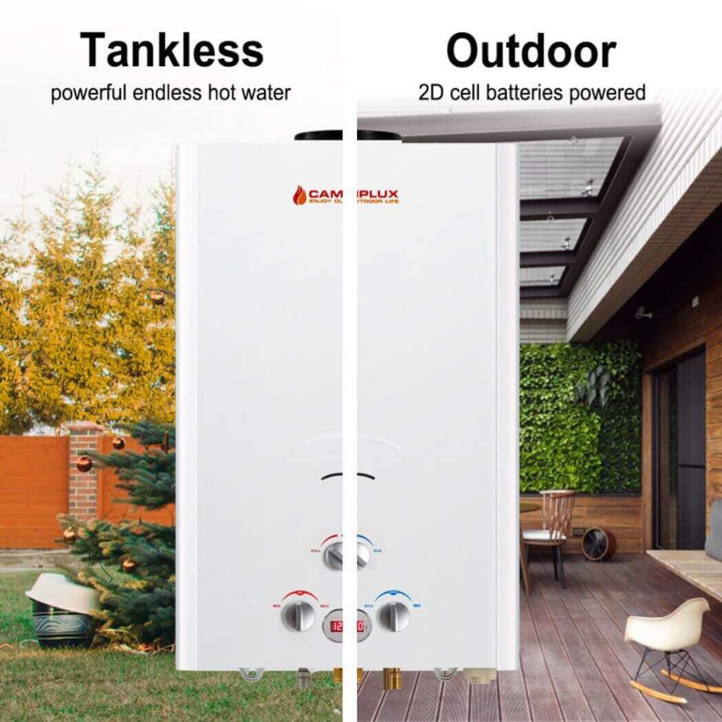 Camplux 16L 4.22 GPM Outdoor Portable Tankless Water Heater
