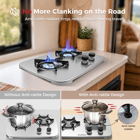 Camplux Pro Built-in 2 Burner Propane RV Stove