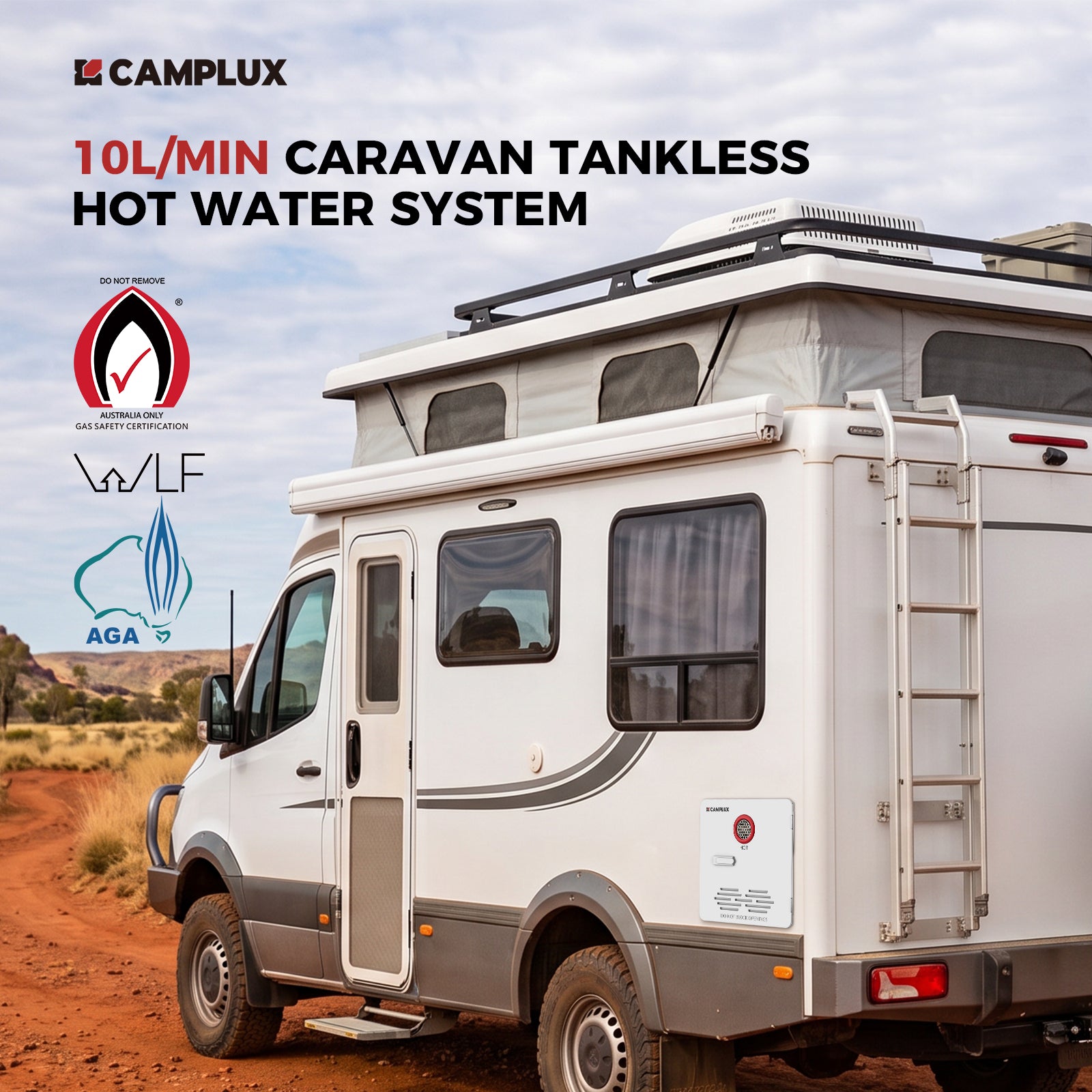 Camplux 2.64 GPM RV Water Heater 65,000 BTU Classic Line