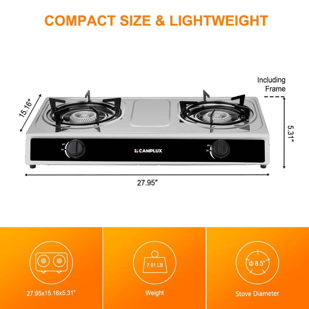 2 burner gas stove price list best sale