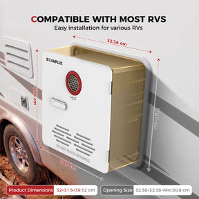 Camplux 2.64 GPM RV Water Heater 65,000 BTU Classic Line