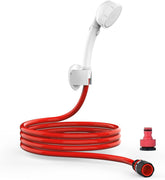 Camplux Pommeau de douche à main avec interrupteur marche/arrêt, pomme de douche portable, pommeau de douche haute pression avec connecteur rapide pour tuyau d'arrosage et kits de montage 