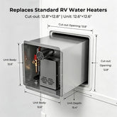 Camplux Classic 65,000 BTU RV Tankless Water Heater 2.64 GPM On-Demand Hot Water with Remote Control
