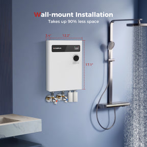 Camplux On Demand Electric Tankless Water Heater 18kW | White