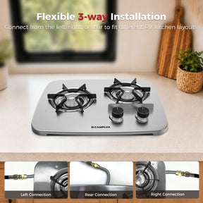 Camplux Pro Built-in 2 Burner Propane RV Stove