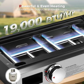 CAMPLUX portable tabletop propane grill