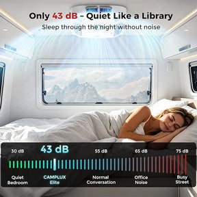CAMPLUX 15,000 BTU RV Air Conditioner with Heat Pump – Quiet Rooftop AC & Heater, Remote Control, R32 Refrigerant, Perfect for Camper, Fifth Wheel & Food Trucks