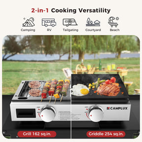 CAMPLUX portable tabletop propane grill