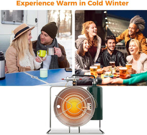 Camplux Portable Propane Heater, 15,000 BTU with Framed Handle