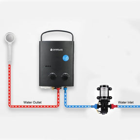 Camplux 12V Wasserpumpe 65PSI DC 1,6GPM 6LPM Membran 