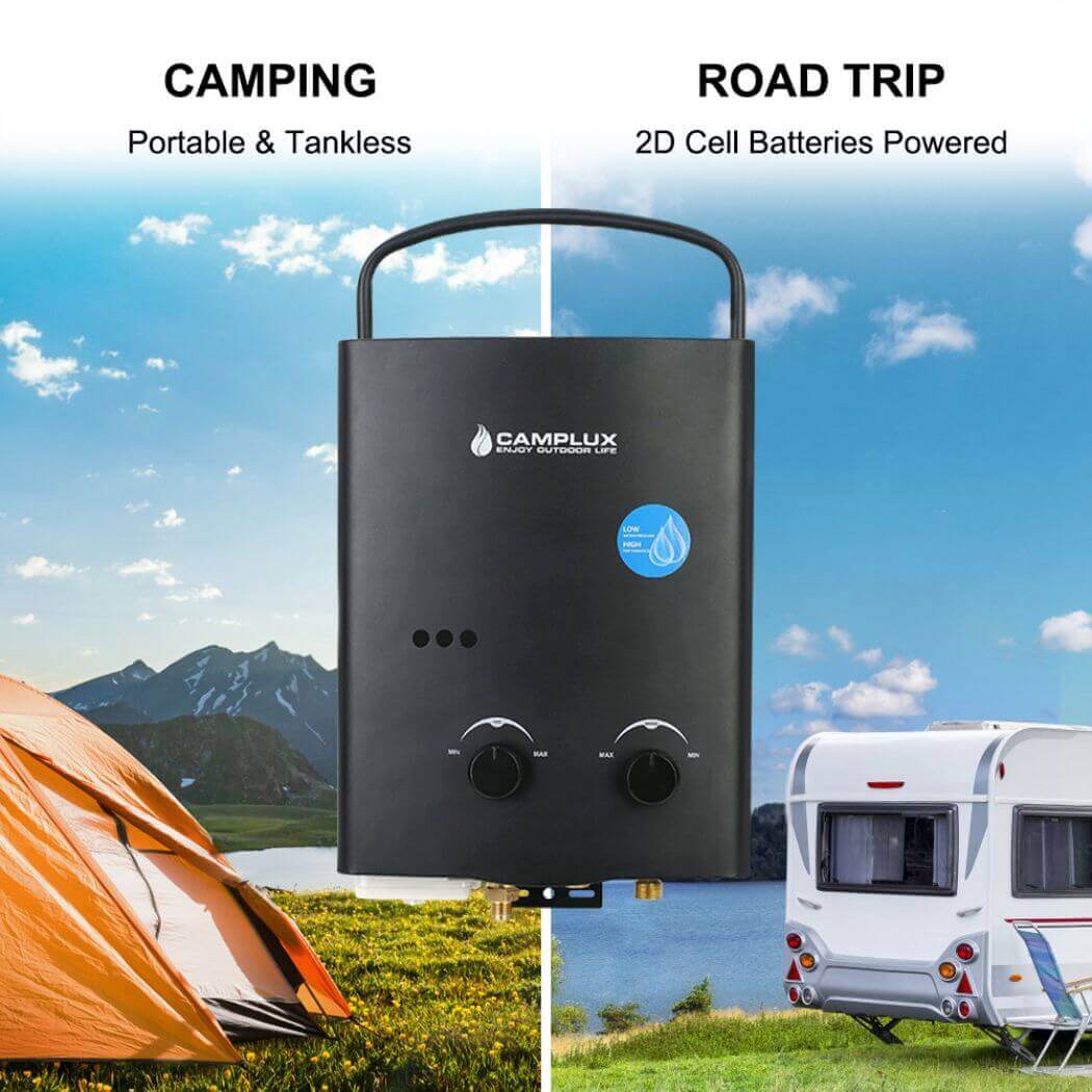 Camplux Tankless Water Heater, 1.32 GPM Portable Propane Outdoor Camping  Water Heater, 5L, AY132, White - AliExpress