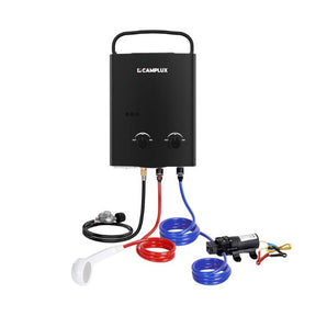 Chauffe-eau portatif hors réseau au propane Camplux pour camping-car, remorque et camping-car - Noir 