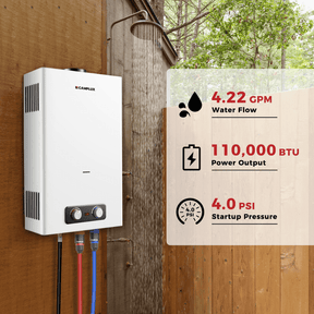 Camplux 4,22 GPM 16L On-Demand-Warmwasserbereiter für netzunabhängige Kabinen