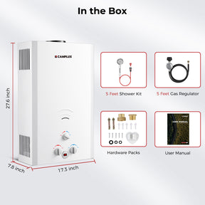 Camplux BW528 Glamping Water Heater Propane