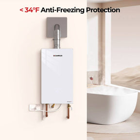 Camplux Instant Indoor Tankless Gas Water Heater 4.22 GPM | White