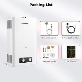 Camplux 5.28 GPM 20L On Demand Water Heater for Off Grid, Cabins