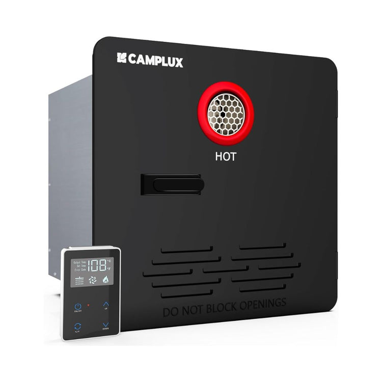 Camplux Classic 65,000 BTU RV Tankless Water Heater 2.64 GPM-Black