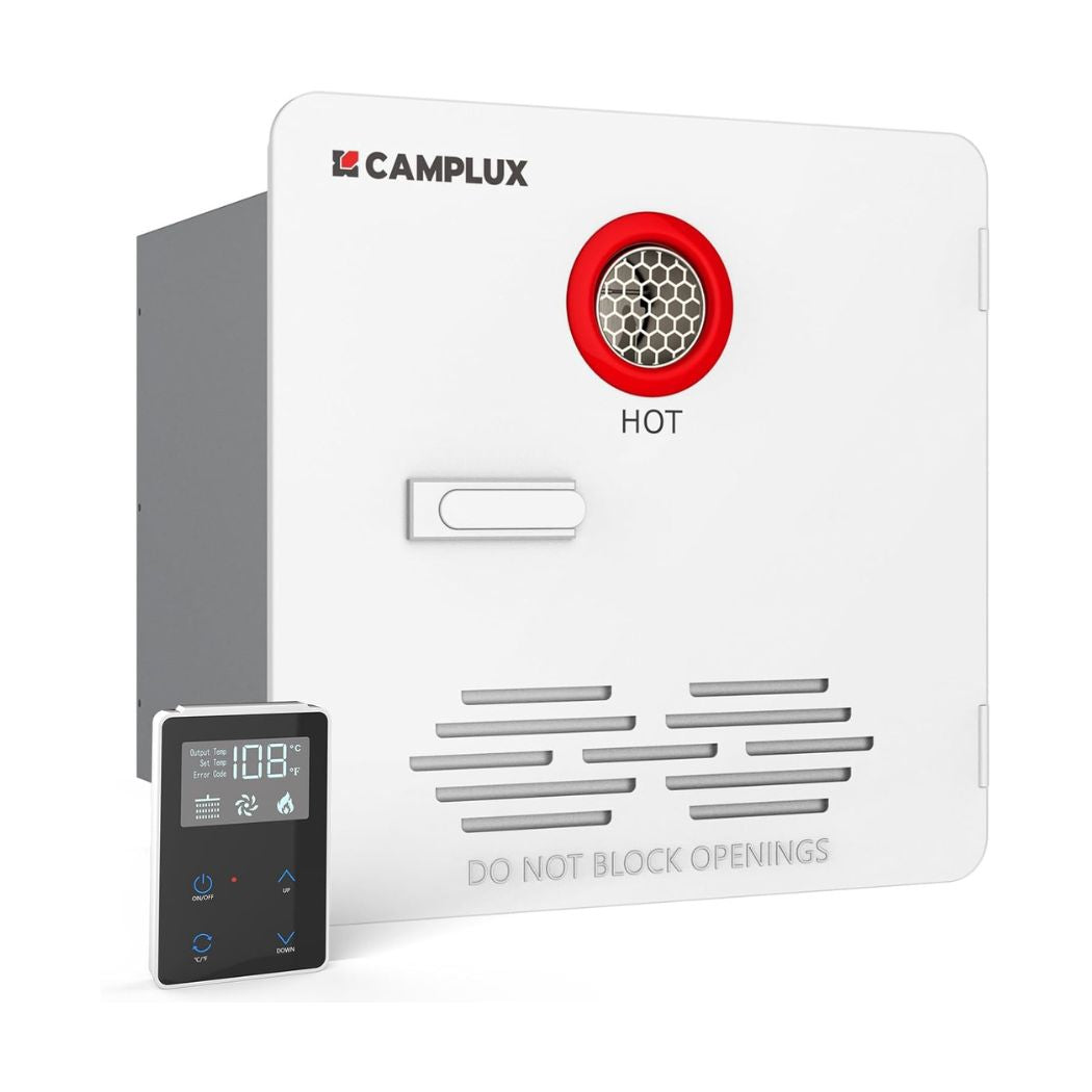 Camplux Elite 65,000 BTU RV Tankless Water Heater 2.64 GPM-White