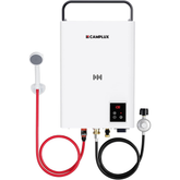Camplux F10 Ultra Thermostatic Portable Tankless Water Heater –  2.64 GPM Instant Hot Water for Camping, RV & Outdoor Shower