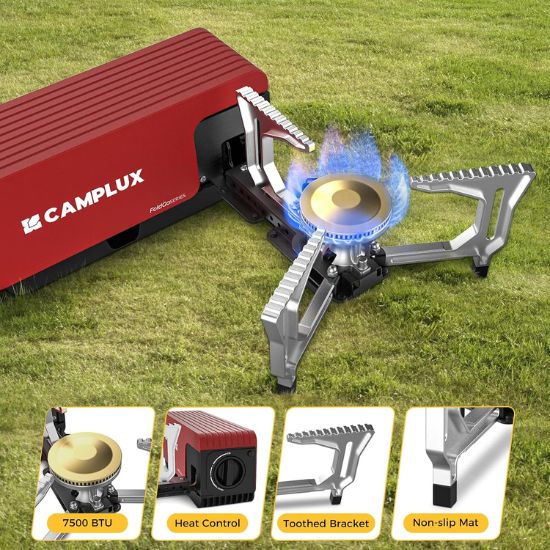 CAMPLUX FoldGo Camping Stove FG01AR, 7500 BTU