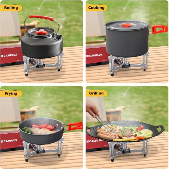 CAMPLUX FoldGo Camping Stove FG01AR, 7500 BTU