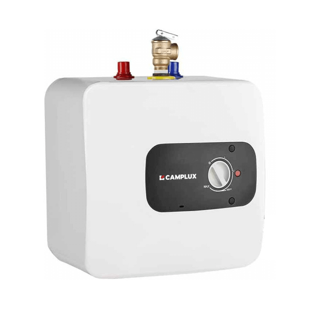 Camplux Elektrischer Mini-Tank-Warmwasserbereiter 120 V – 6,5 Gallonen 