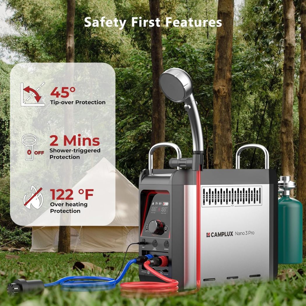 Tragbarer Propan-Camping-Warmwasserbereiter von Camplux
