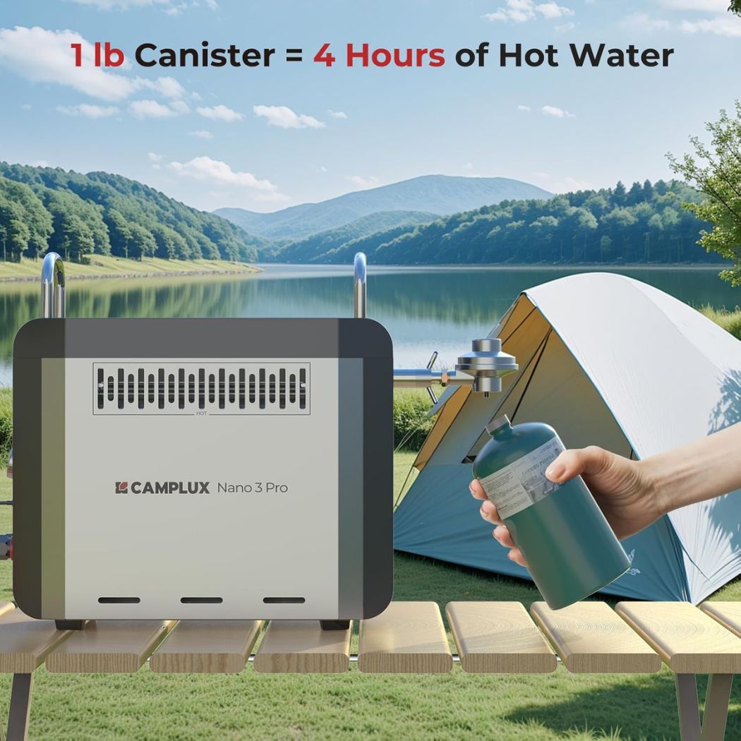 Tragbarer Propan-Camping-Warmwasserbereiter von Camplux